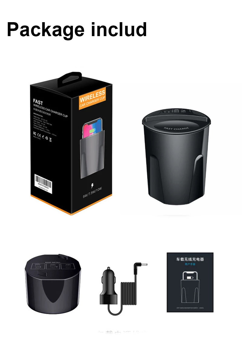 10w 7,5 W Drahtlose Auto Ladegerät Tasse Für iPhone XsMax/Xs/Xr/11/12 schnell Wirless Lade halter Lade Stehen Für Samsung HUAWEI