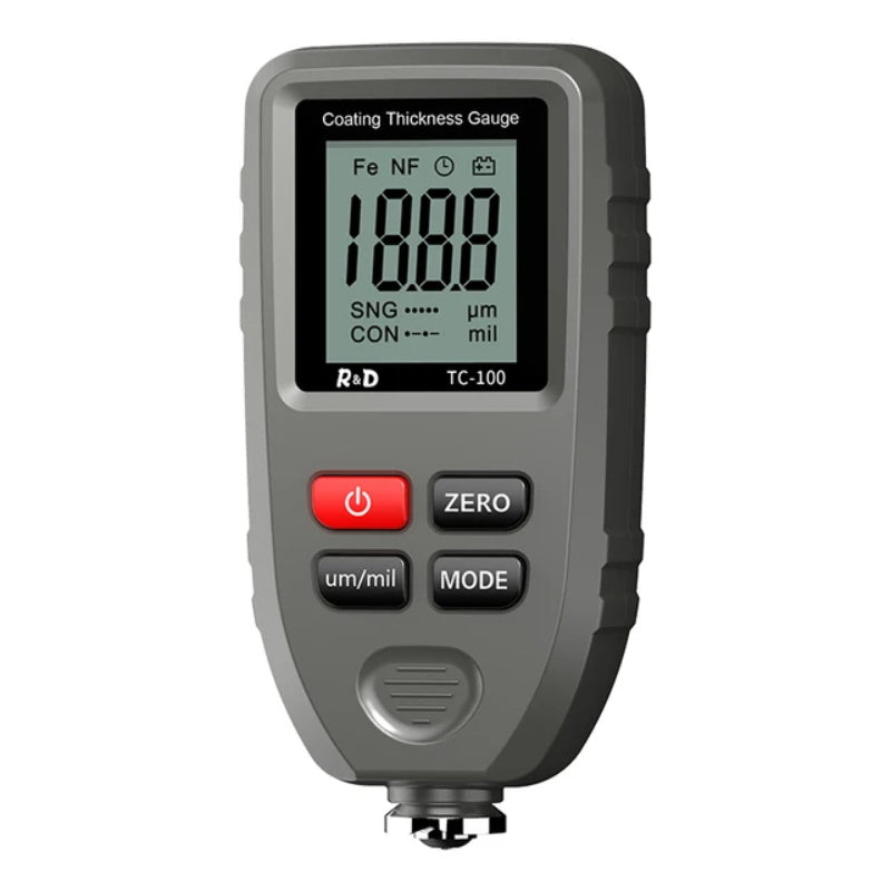 R&D TC100 Beschichtung Dicke Gauge 0,1 micron/0-1300 Autolack Film Dicke Tester Meter Mess FE/NFE russische...