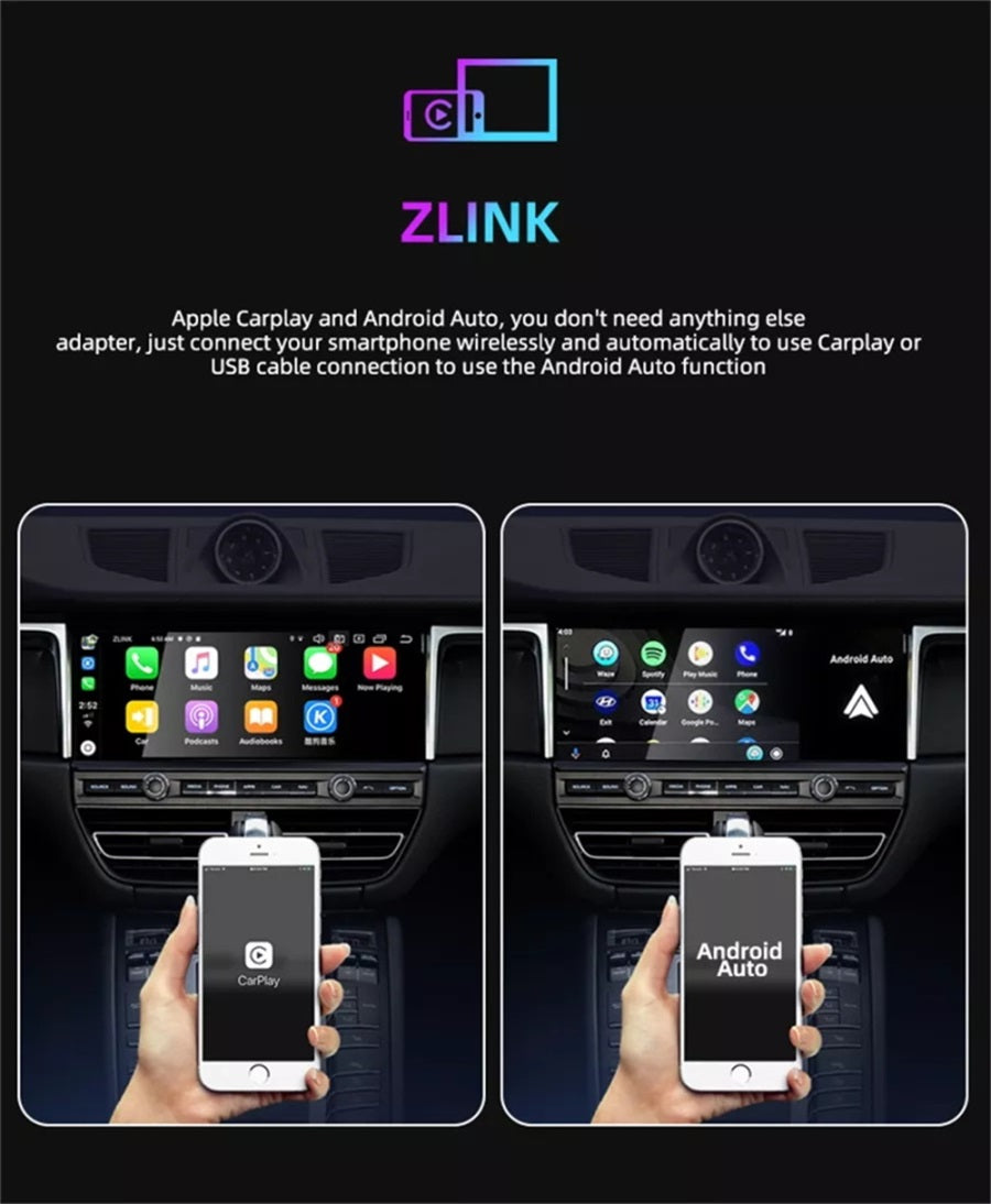 Android Autoradio für BMW 5er E39, X5 E53 und M5 E39 1996-2007 mit Wireless CarPlay, Android Auto & DAB+
