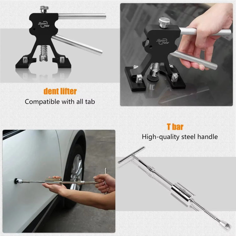 Dellenreparatur-Werkzeuge fürs Auto, Dellenentfernungs-Set, Dellenreparatur ohne Lackierung, Dellenzieher-Set...