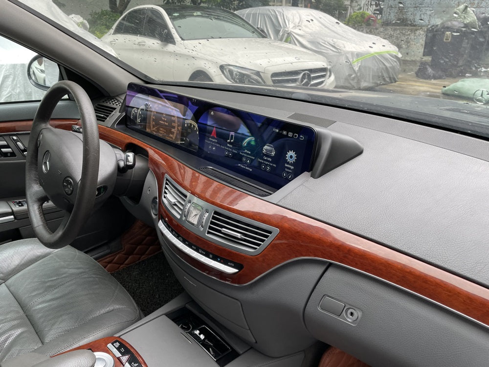 Android Autoradio für Mercedes Benz S-Klasse W221 2006-2013 mit Wireless CarPlay, Android Auto & DAB+