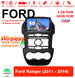 Android Autoradio für Ford Ranger 2011–2014 mit Wireless CarPlay & Android Auto