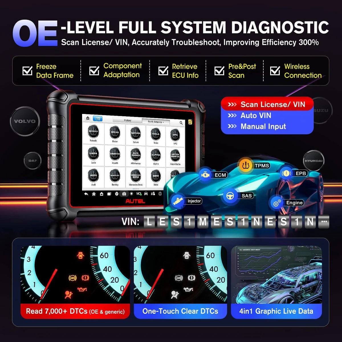 Autel MK900TS TPMS Diagnose- und Programmiergerät
