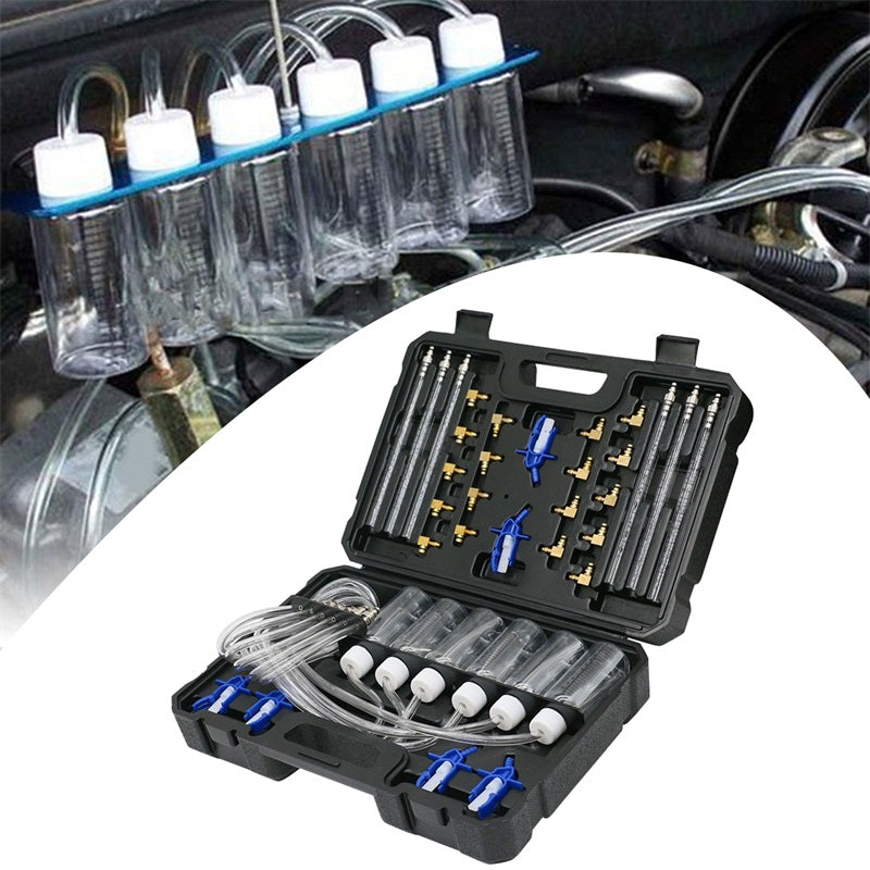 Diesel-Injektor-Durchflussmesser-Test-Set, Auto-Reparatur-Werkzeuge für Fahrzeug, LKW, Kraftstoffeinspritzer,...