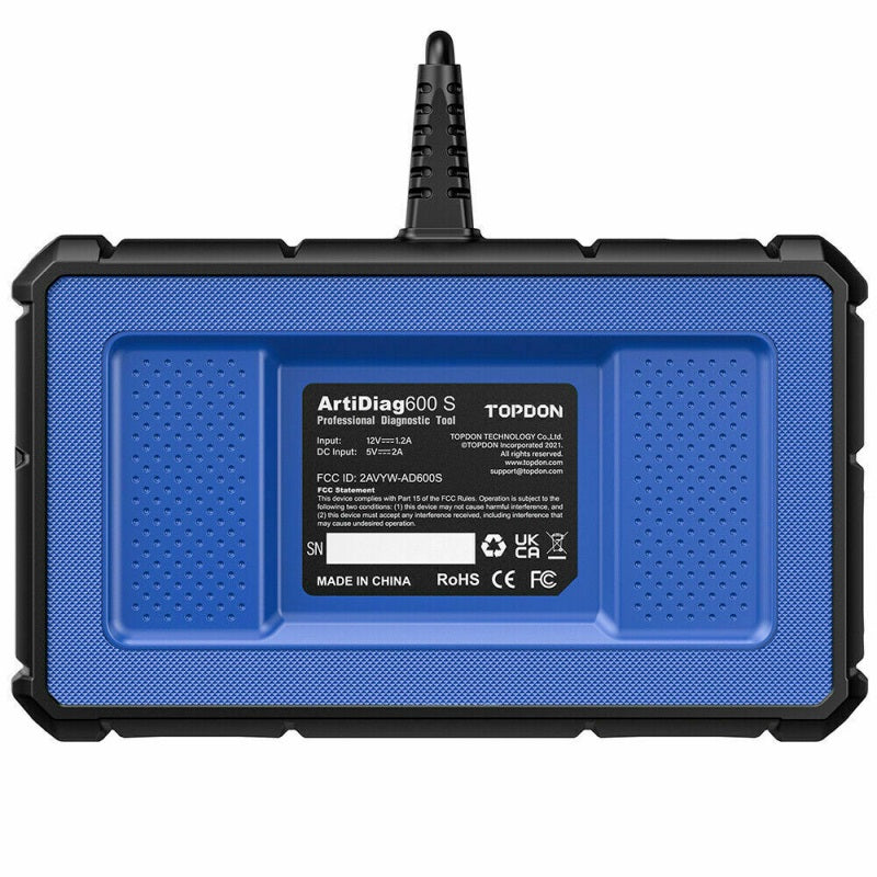 TOPDON ArtiDiag600S OBD2 Diagnosegerät für Fahrzeugsysteme