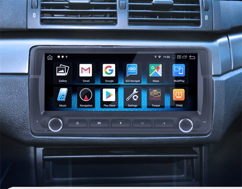 Android Autoradio für BMW 3er E46 1998-2006 mit Wireless CarPlay, Android Auto & DAB+