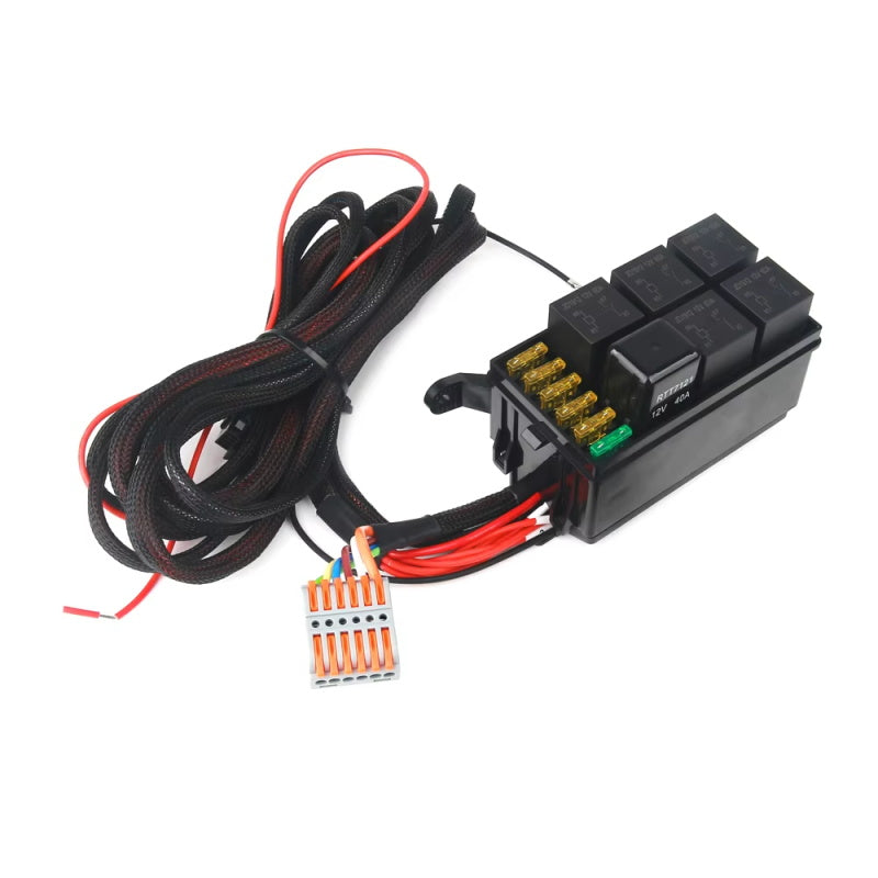 12V-24V LED 6 Gang Schalttafel 600W-1200W Schaltung Steuerrelais System Box Slim Touch Bedienfeld für Boot Jeep UTV Caravan