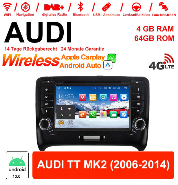 Android Autoradio für Audi TT MK2 (2006-2014) mit Wireless CarPlay & Android Auto
