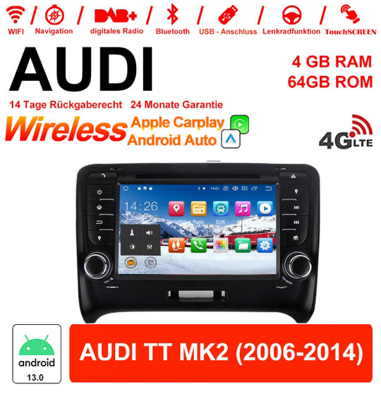 Android Autoradio für Audi TT MK2 (2006-2014) mit Wireless CarPlay & Android Auto