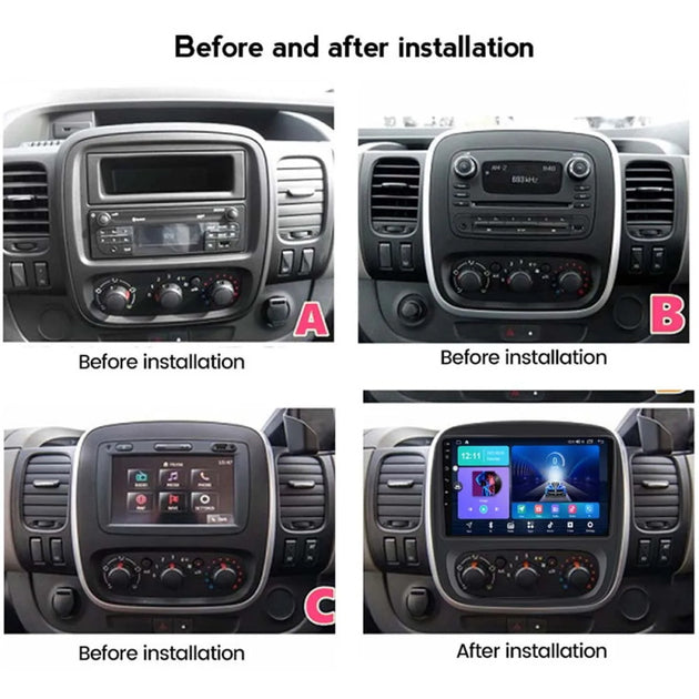Android Autoradio für Renault Trafic 3 2014-2021 mit Wireless CarPlay & Android Auto