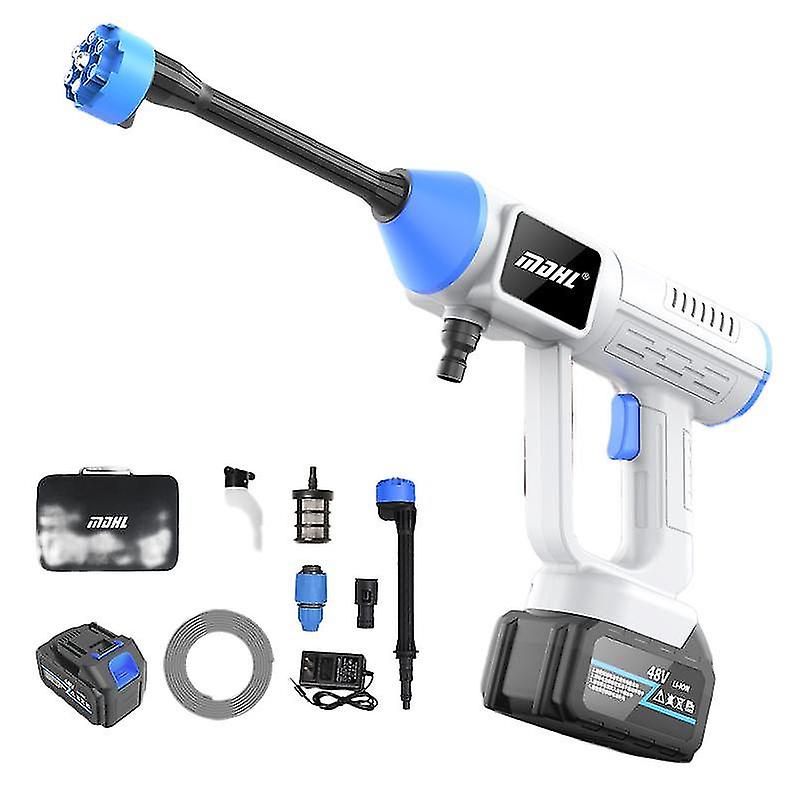 60 Bar 1500 W kabelloses Auto Hochdruckwasser wiederaufladbare elektrische Schaummaschine Batterie kompatibel...
