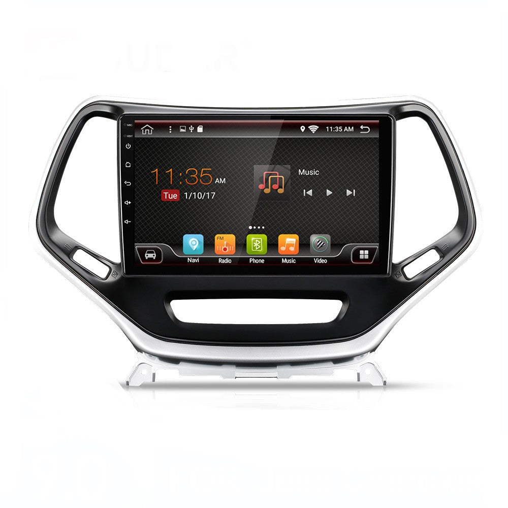 Android Autoradio für Jeep Cherokee 2007–2016 mit CarPlay und Android Auto, DSP, 10 Zoll Display, Android 13.0, 4GB RAM und 64GB ROM