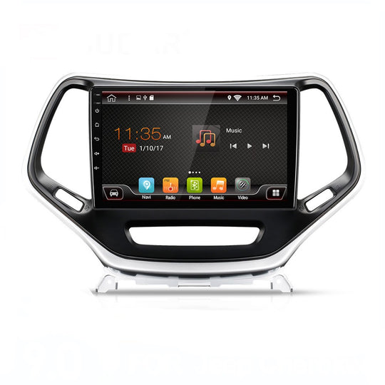 Android Autoradio für Jeep Cherokee 2007–2016 mit CarPlay und Android Auto, DSP, 10 Zoll Display, Android 13.0, 4GB RAM und 64GB ROM