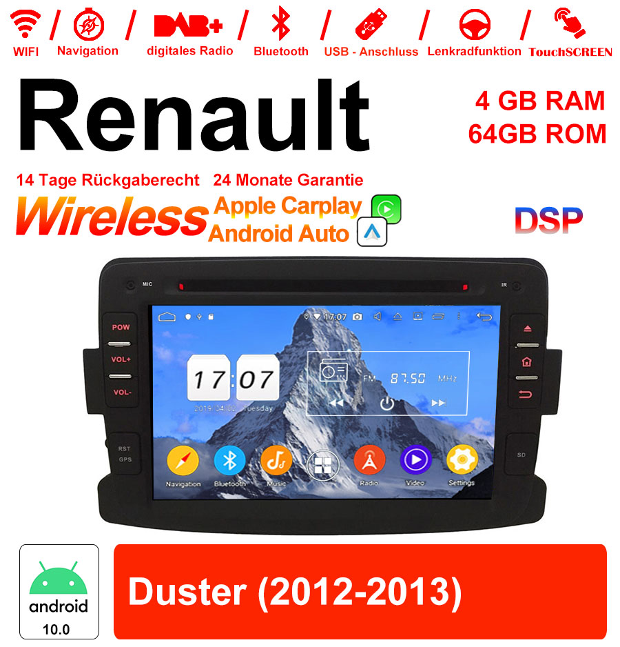 Android Autoradio für Renault Duster 2012–2013 mit Wireless CarPlay & Android Auto