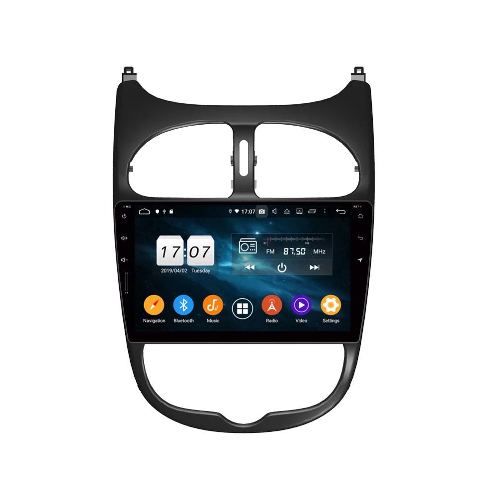 Android Autoradio für Peugeot 206 CC 2000-2016 mit Wireless CarPlay & Android Auto