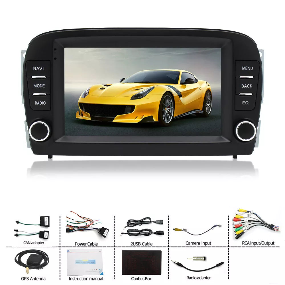 Android Autoradio für Mercedes Benz SL R230 2001-2005 mit Wireless CarPlay, Android Auto & DAB+
