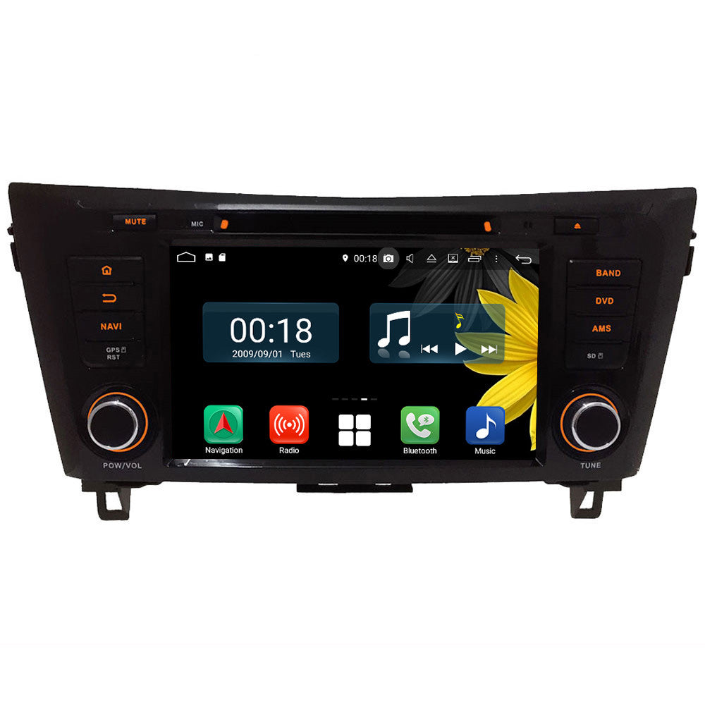 Android Autoradio für Nissan Qashqai, X-Trail, Dualis, Rogue 2013–2018 mit Wireless CarPlay & Android Auto