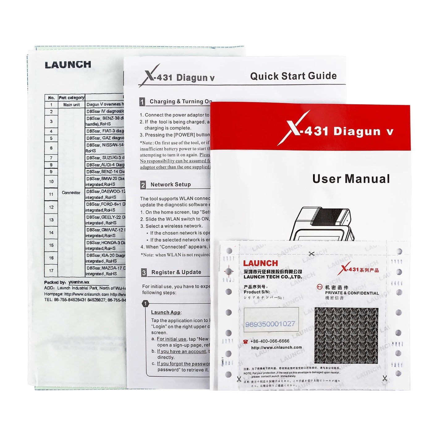LAUNCH X431 Diagun V Diagnosegerät mit ECU Codierung & Vollsystemdiagnose