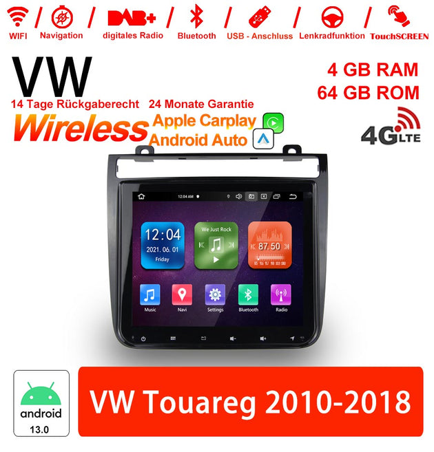 Android Autoradio für VW Touareg 2010-2018 mit Wireless CarPlay & Android Auto