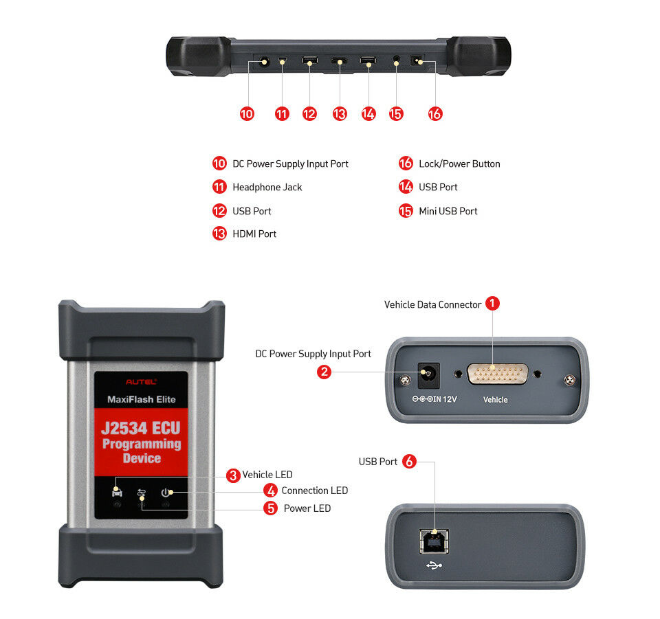 Autel MK908P OBD2 Diagnosegerät für Fahrzeugsysteme