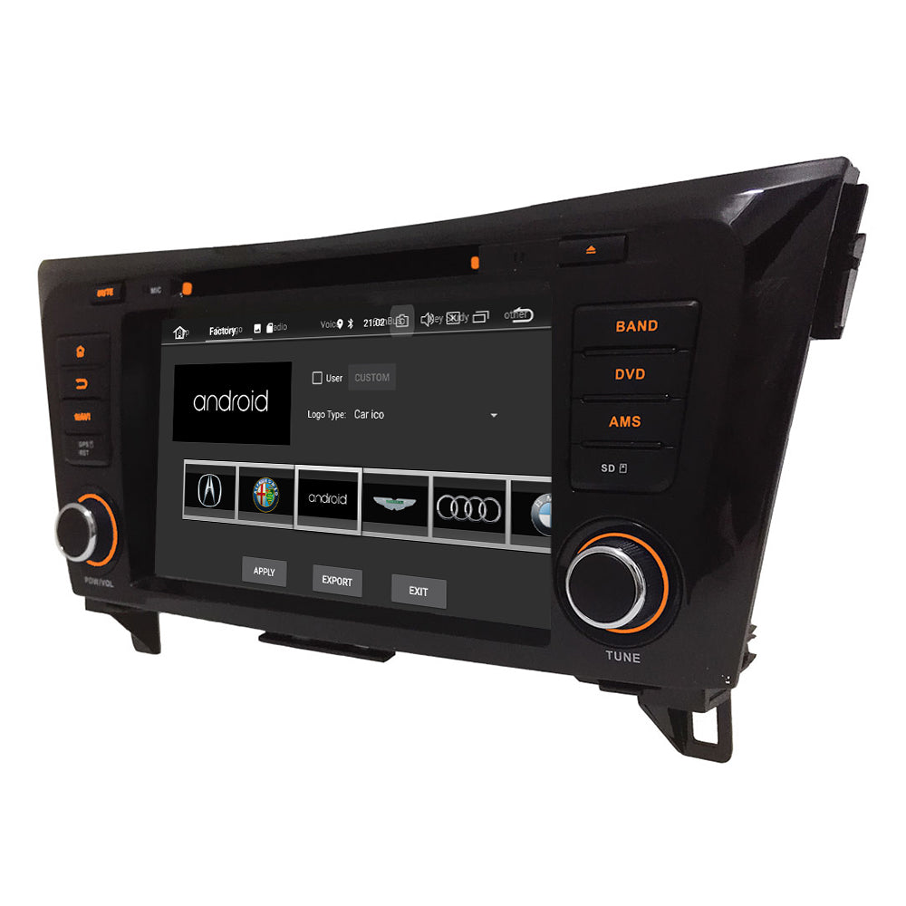 Android Autoradio für Nissan Qashqai, X-Trail, Dualis, Rogue 2013–2018 mit Wireless CarPlay & Android Auto