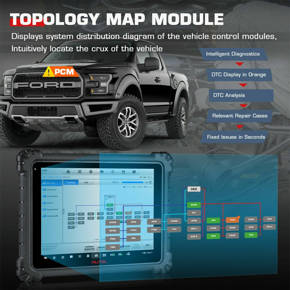 Autel Maxisys Ultra Lite OBD2 Diagnosegerät für Fahrzeugsysteme
