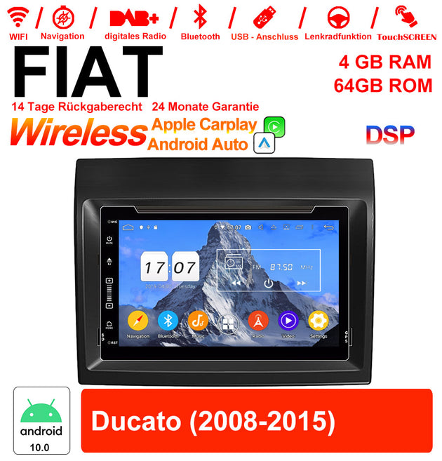 Android Autoradio für Fiat Ducato 2008-2015 mit Wireless CarPlay & Android Auto