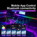 18 in 1 Led Auto Umgebungslichter 213 Farbe RGB Symphony Streamer Bluetooth Regenbogen Acryl Streifen Atmosphäre Lampe Kit 12V