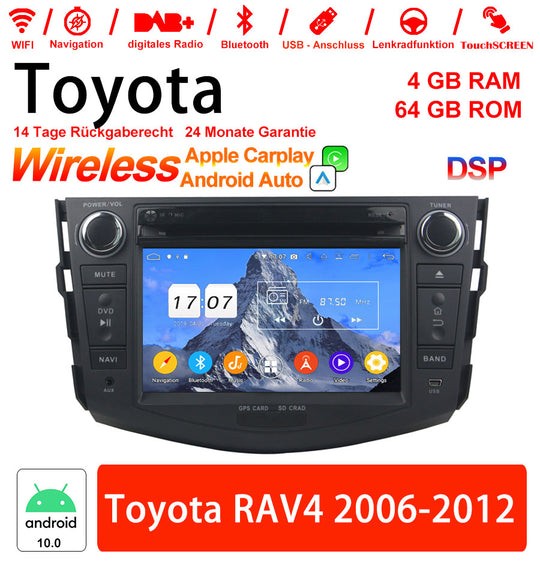 Android Autoradio für Toyota RAV4 (2006-2012) mit Wireless CarPlay & Android Auto