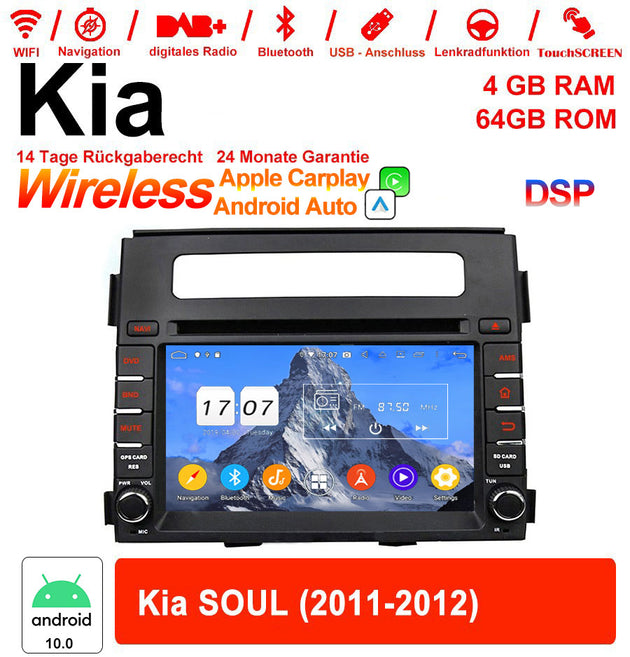 Android Autoradio für Kia Soul 2011-2012 mit Wireless CarPlay & Android Auto