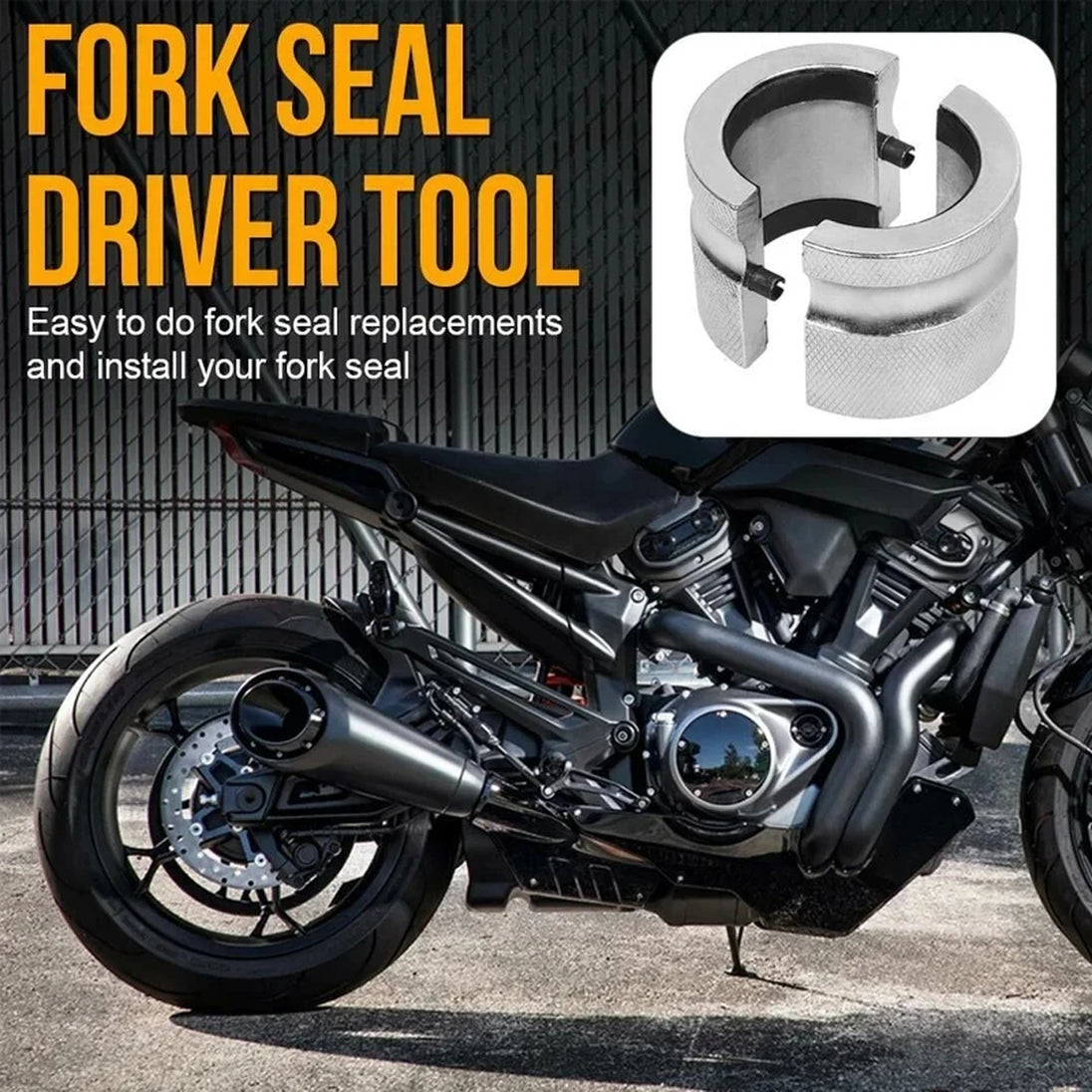 39mm-50mm Motorrad Gabel Dichtung Fahrer Werkzeug Einstellbare handheld entfernung Öl Dichtungen Installieren...