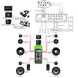 Sennuopu Dp X10 1000w Dsp Prozessor Bluetooth Auto Verstärker 4 Kanäle Klasse A Auto 12 V Automotivo Audio Low amp für Auto Sound