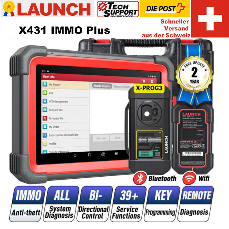 LAUNCH X431 IMMO Plus Diagnosegerät mit Programmierfunktionen