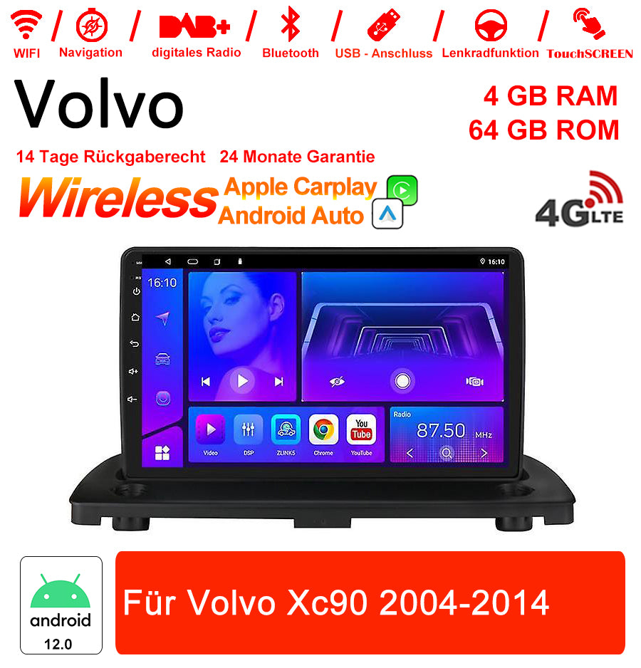 Android Autoradio für Volvo XC90 2004-2014 mit Wireless CarPlay & Android Auto