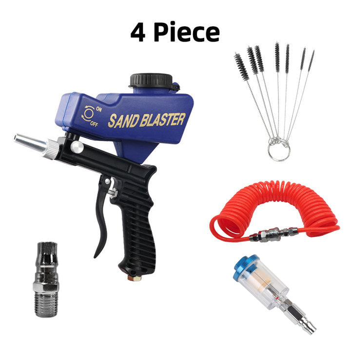 Einstellbare Sandstrahlen Pistole 90psi Tragbare Sand Blaster Sandstrahlen Maschine Schwerkraft Kleine Handheld...