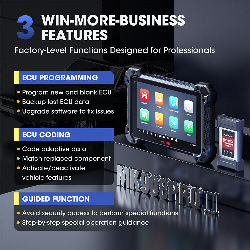 Autel MK908PII OBD2 Diagnosegerät für Fahrzeugsysteme