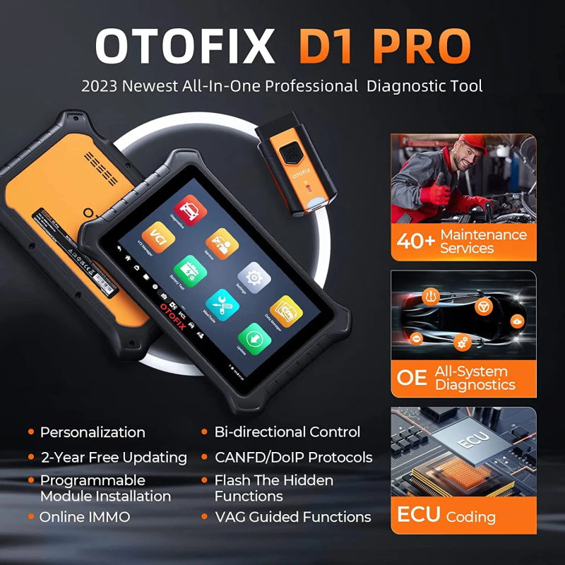 OTOFIX D1 PRO OBD2 Diagnosegerät für Fahrzeugsysteme