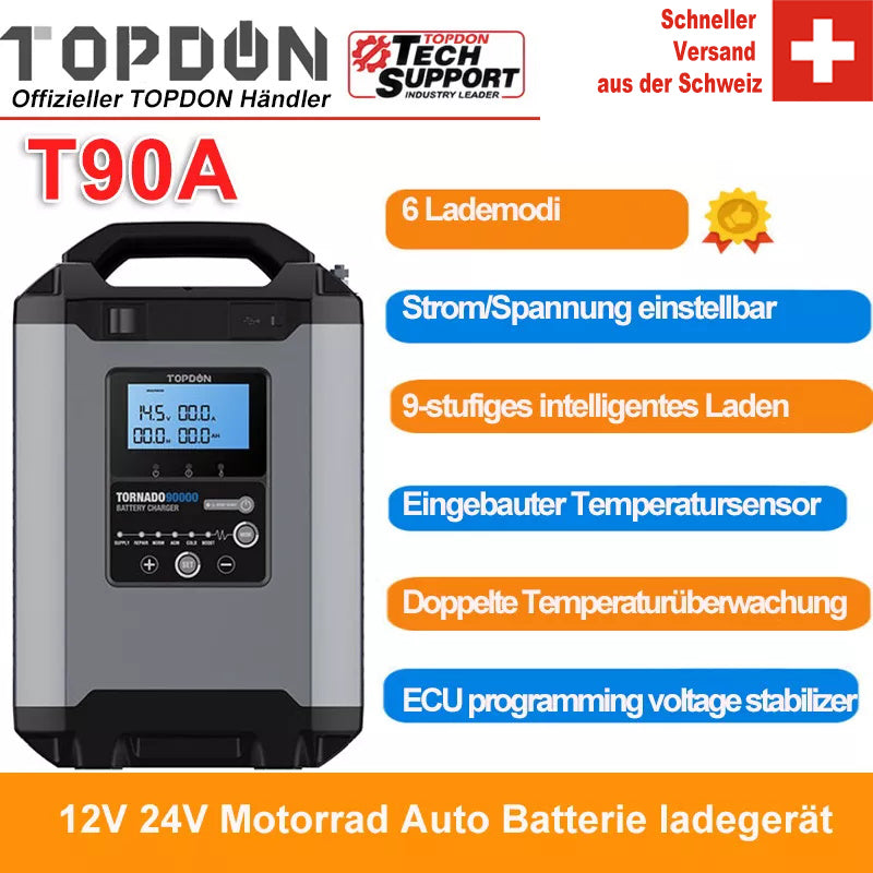 TOPDON T90A Batterie- und Ladegerät