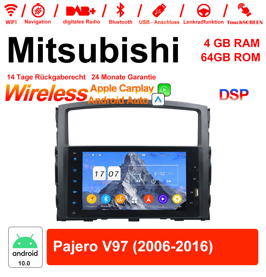 Android Autoradio für Mitsubishi Pajero V97 2006-2016 mit Wireless CarPlay & Android Auto