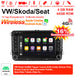 Android Autoradio für VW Golf, Jetta, Polo, Touran, Passat, Tiguan, Skoda Octavia, Fabia, SEAT Altea, Leon, Toledo (2003–2013) mit Wireless CarPlay & Android Auto