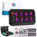 8/12 Gang RGB Schalttafel LED Arbeits licht leiste Schalter Box Controller für Universal autos LKW Boot utv 4x4 4wd