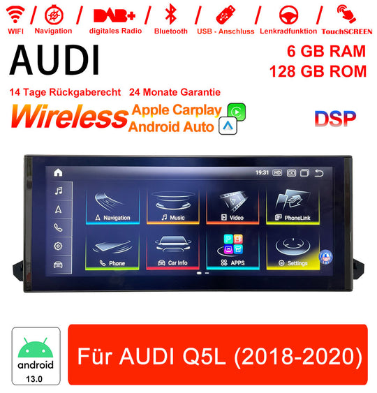 Android Autoradio für Audi Q5L (2018–2020) mit Wireless CarPlay & Android Auto