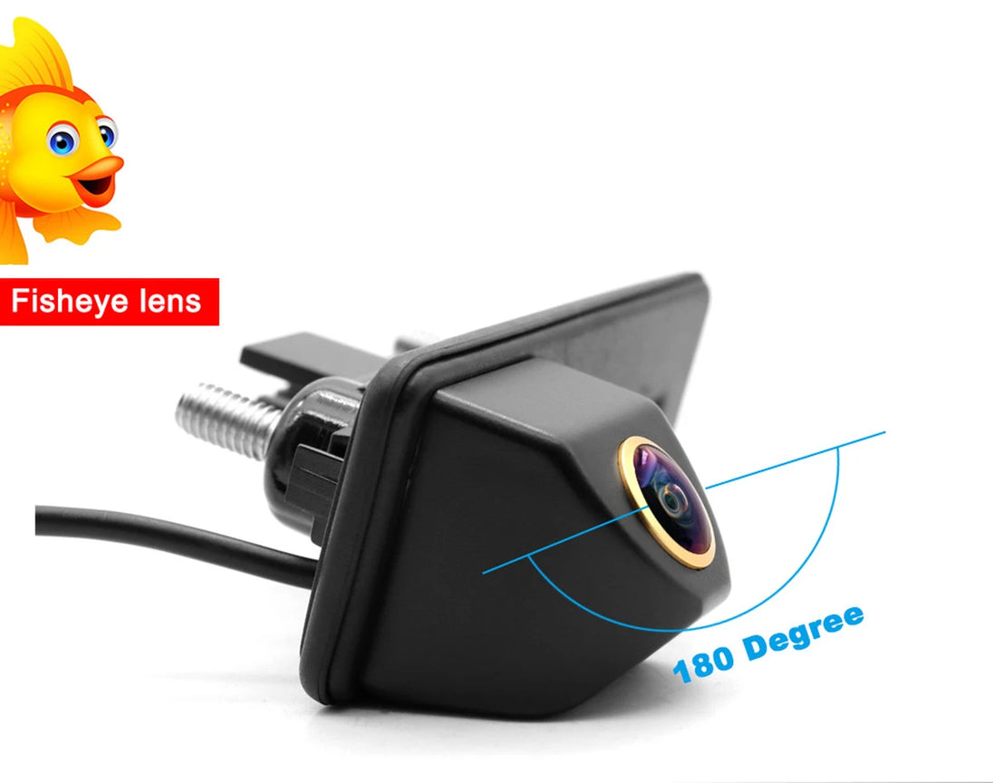 AHD 1080P 180° Rückfahrkamera für Audi A1 A3 A4, VW Octavia A5 A7 Superb Yeti Fabia 2 Roomster
