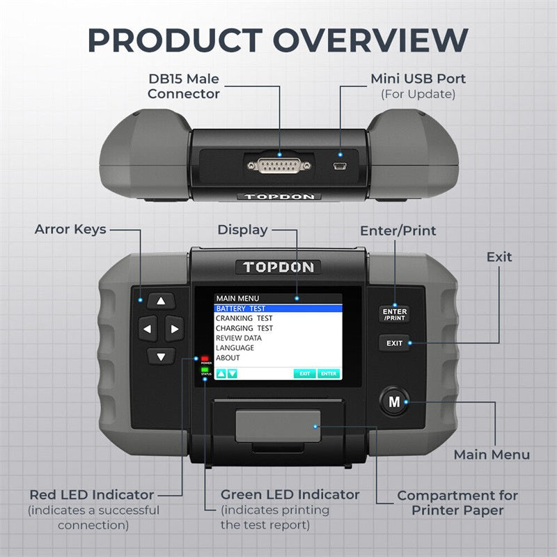 TOPDON BT600 Batterie- und Ladegerät
