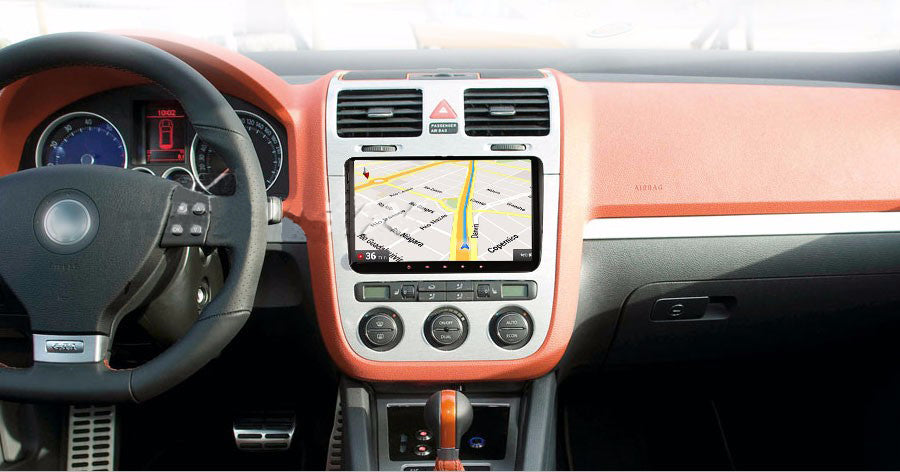 Android Autoradio für VW Passat / Golf / Tiguan / Touran, Skoda Octavia / Fabia, SEAT Leon / Altea 2003-2013 mit Wireless CarPlay & Android Auto