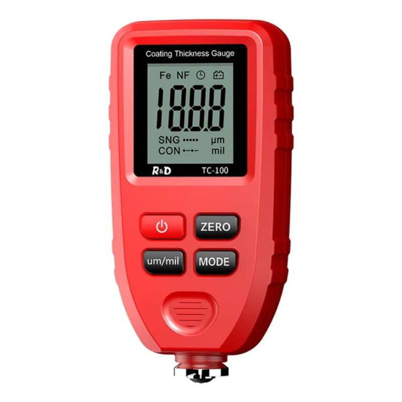 R&D TC100 Beschichtung Dicke Gauge 0,1 micron/0-1300 Autolack Film Dicke Tester Meter Mess FE/NFE russische...