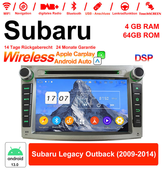 Android Autoradio für Subaru Legacy Outback 2009-2014 mit Wireless CarPlay & Android Auto