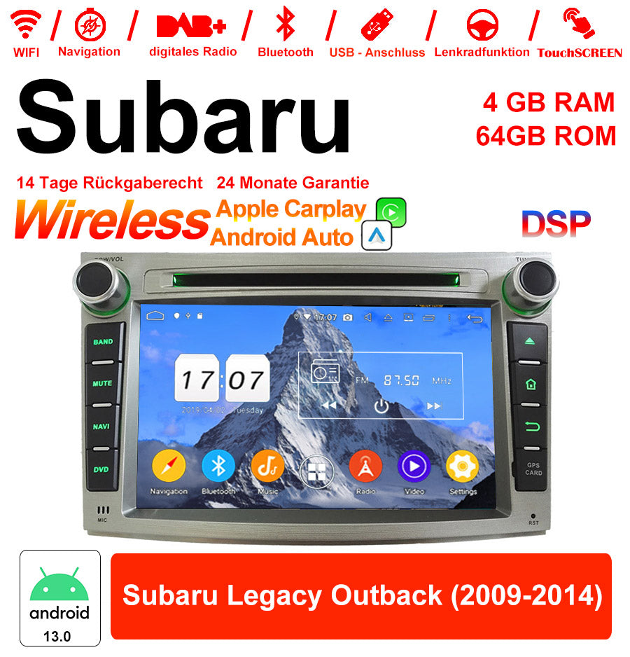 Android Autoradio für Subaru Legacy Outback 2009-2014 mit Wireless CarPlay & Android Auto