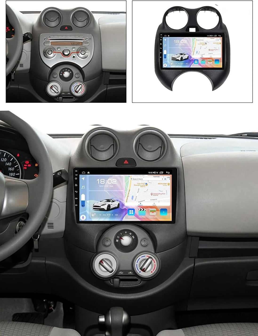 Android Autoradio für Nissan March/Micra 2010-2017 mit WiFi & Navigation