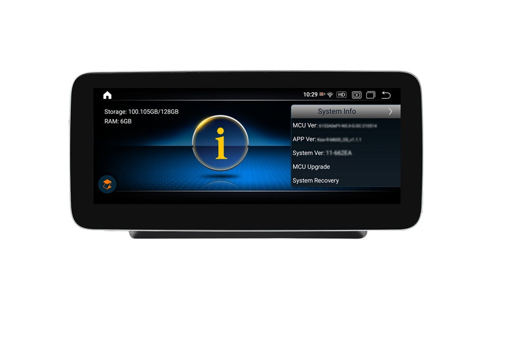 Android Autoradio für Mercedes Benz GLC X253, C-Klasse W205 und V-Klasse W446/W447/W639 2015-2020 mit Wireless CarPlay, Android Auto & DAB+